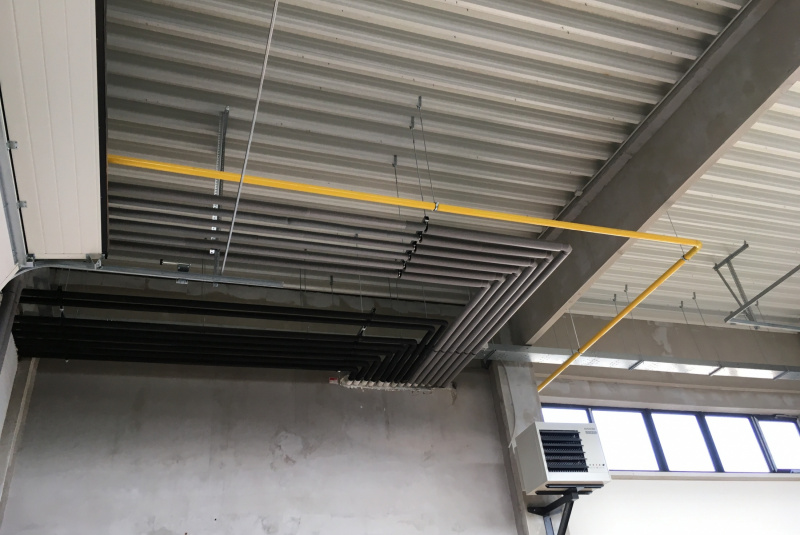 Ústredné kúrenie / PRIEMYSELNÉ  OBJEKTY / VÝROBNÉ  HALY - foto