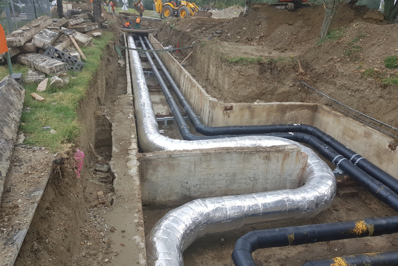 Technické, priemyselné, potrubné rozvody / Predizolované potrubia (teplovod, horúcovod) - foto